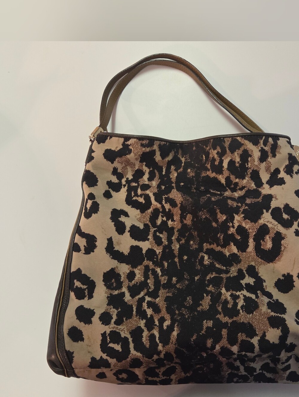 Coach Animal Print Madison Ocelot Phoebe Shoulder Bag